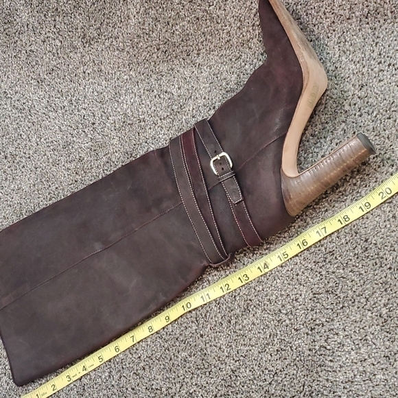 Club Monaco Womens Tall Suede Heels boots shoes sz 40 US 9 - Picture 11 of 11